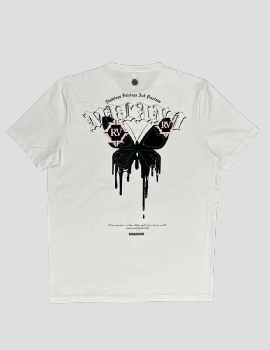 Roberto Vino Milano Butterfly White T-Shirt