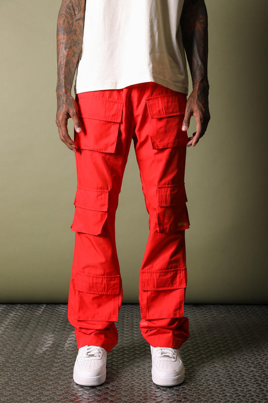 Gftd La Portor Red Stacked Pants