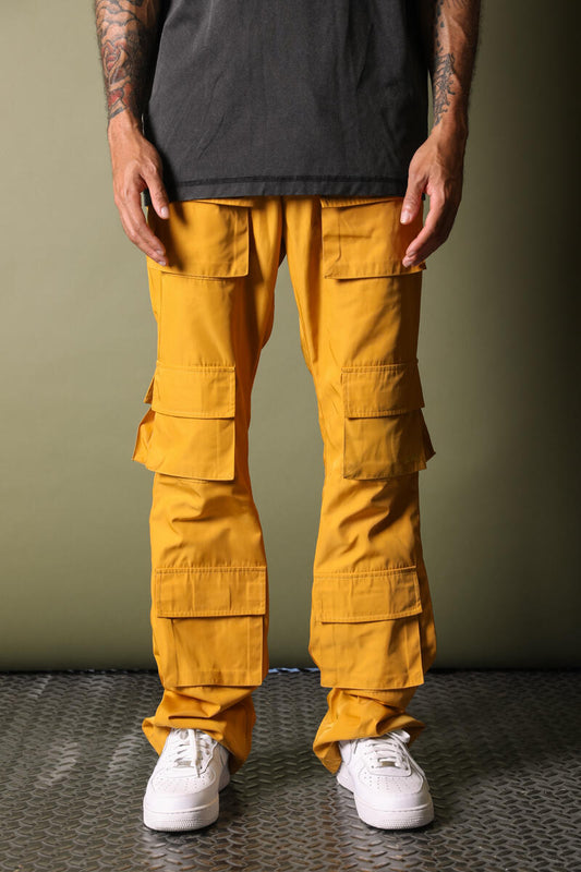 Gftd La Portor Yellow Stacked Pants