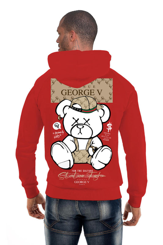 GEORGE V FOR THE CULTURE RED HOODIE