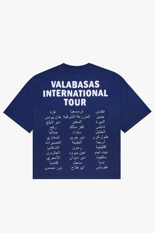 Valabasas Joureny Blue Oversized T-Shirt