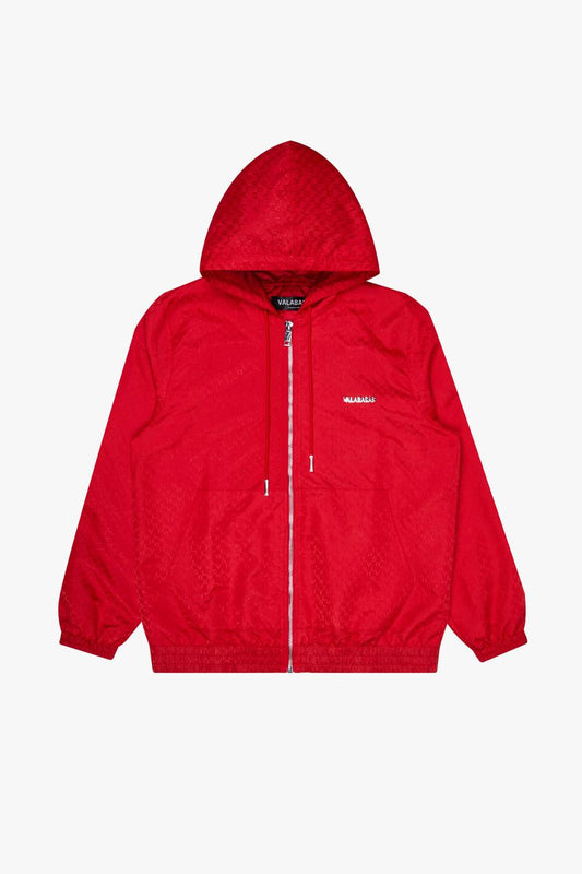 Valabasas  Monogram Red Nylon Jacket