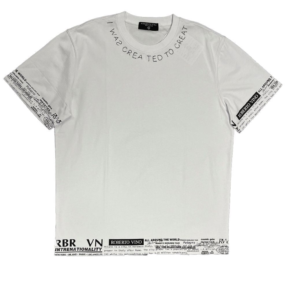 Roberto Vino Milano Created White T-Shirt