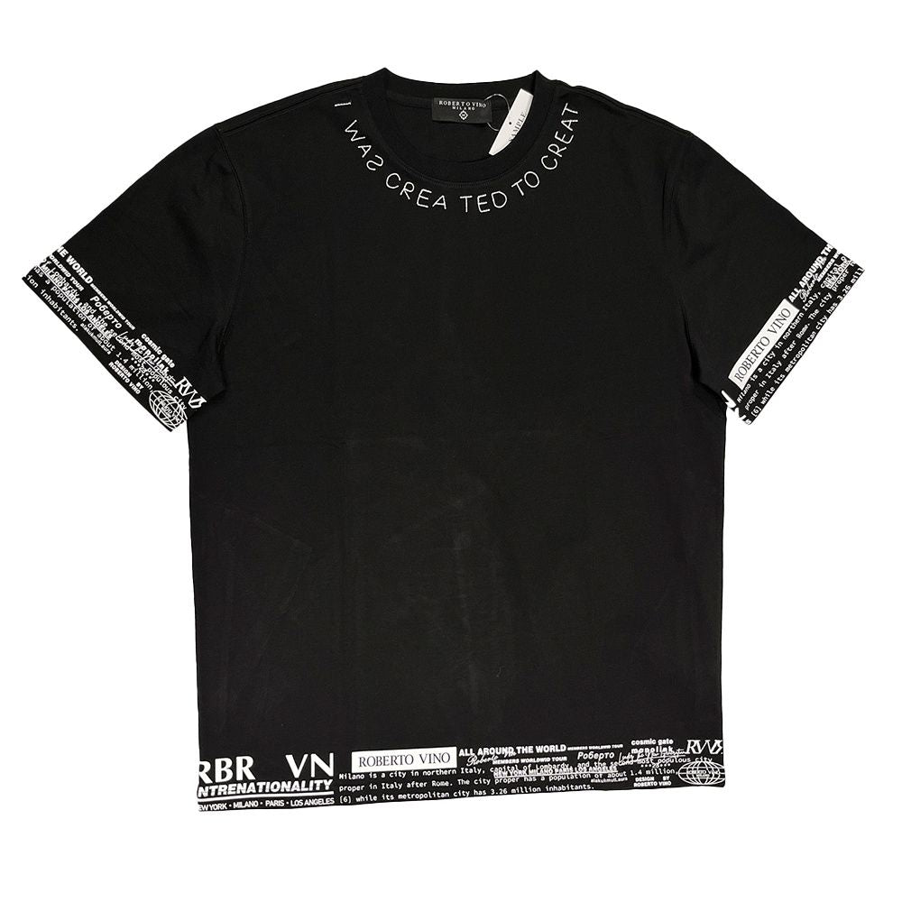 Roberto Vino Milano Created Black T-Shirt