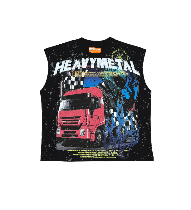 Eleve HEAVYMETAL SLEEVELESS TEE (EV8030-BLK)