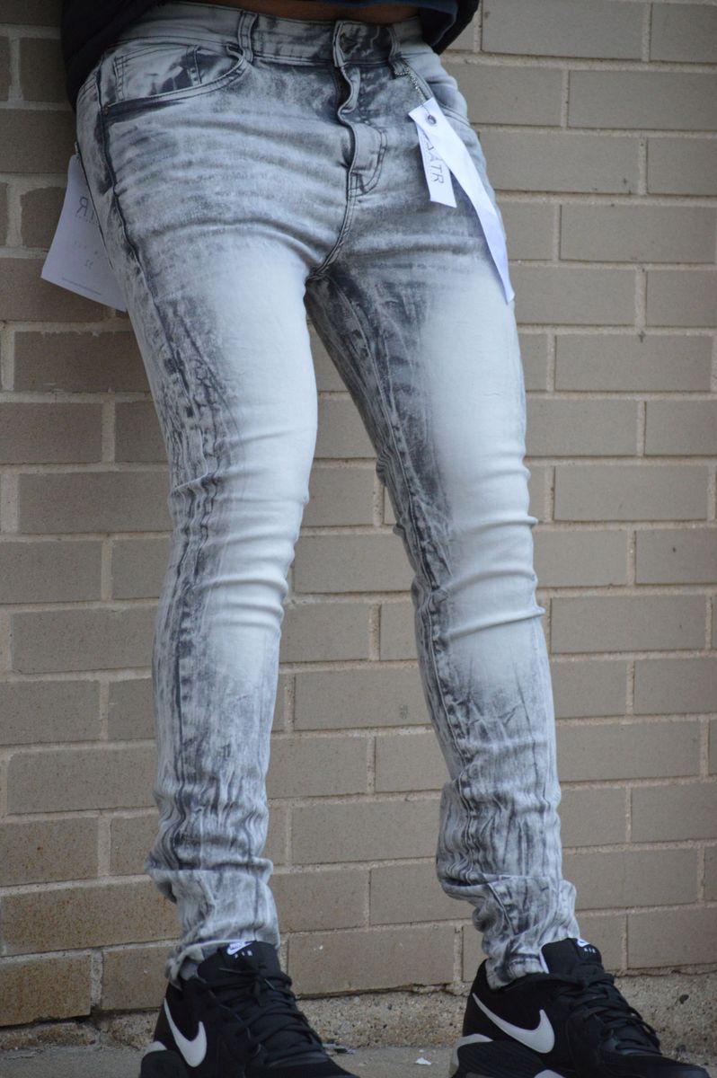 Disaster Super Stretch Denim - Slim Fit - Grey Acid (372)