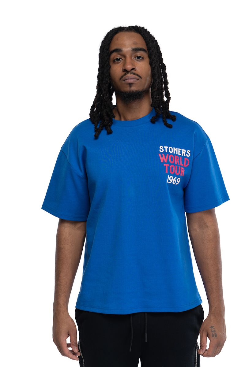 Stoner Floral All Royal Blue T-Shirt