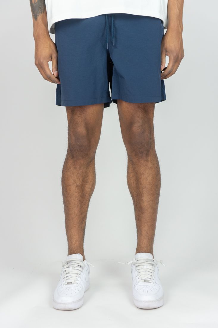 Rebel Minds Navy Nylon Shorts