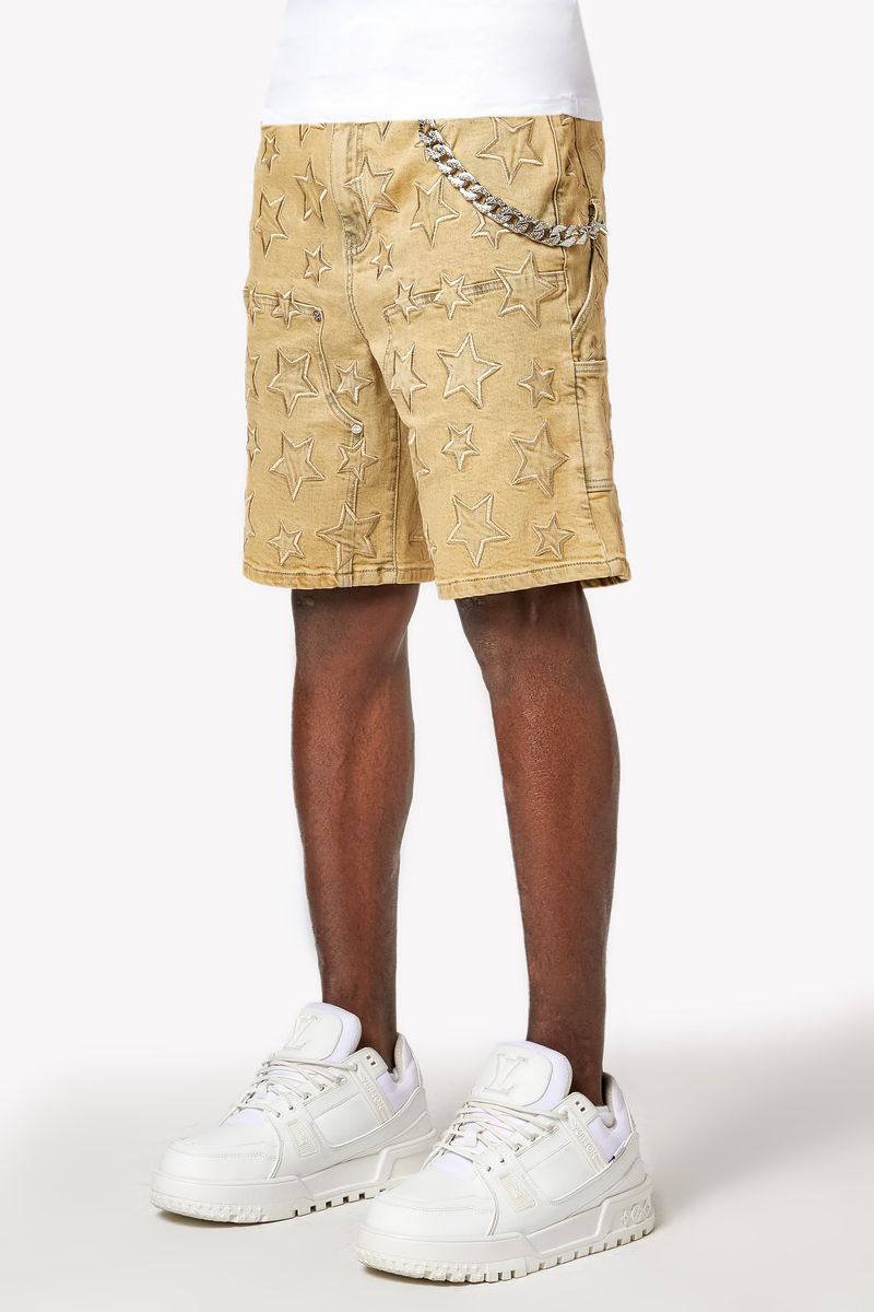 Guapi Vintage Stars Denim Shorts