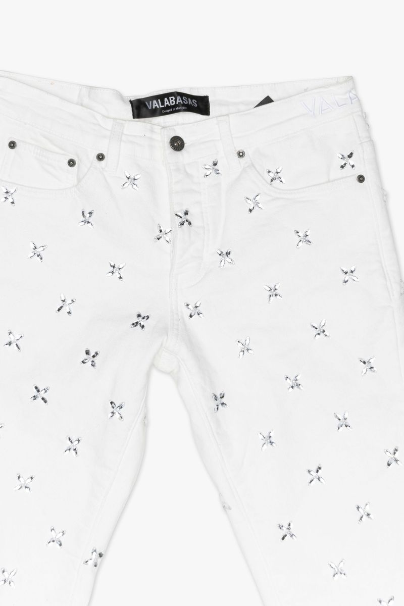 Valabasas "Stim" Flare Stacked White (VLBS-VJ3-1007)