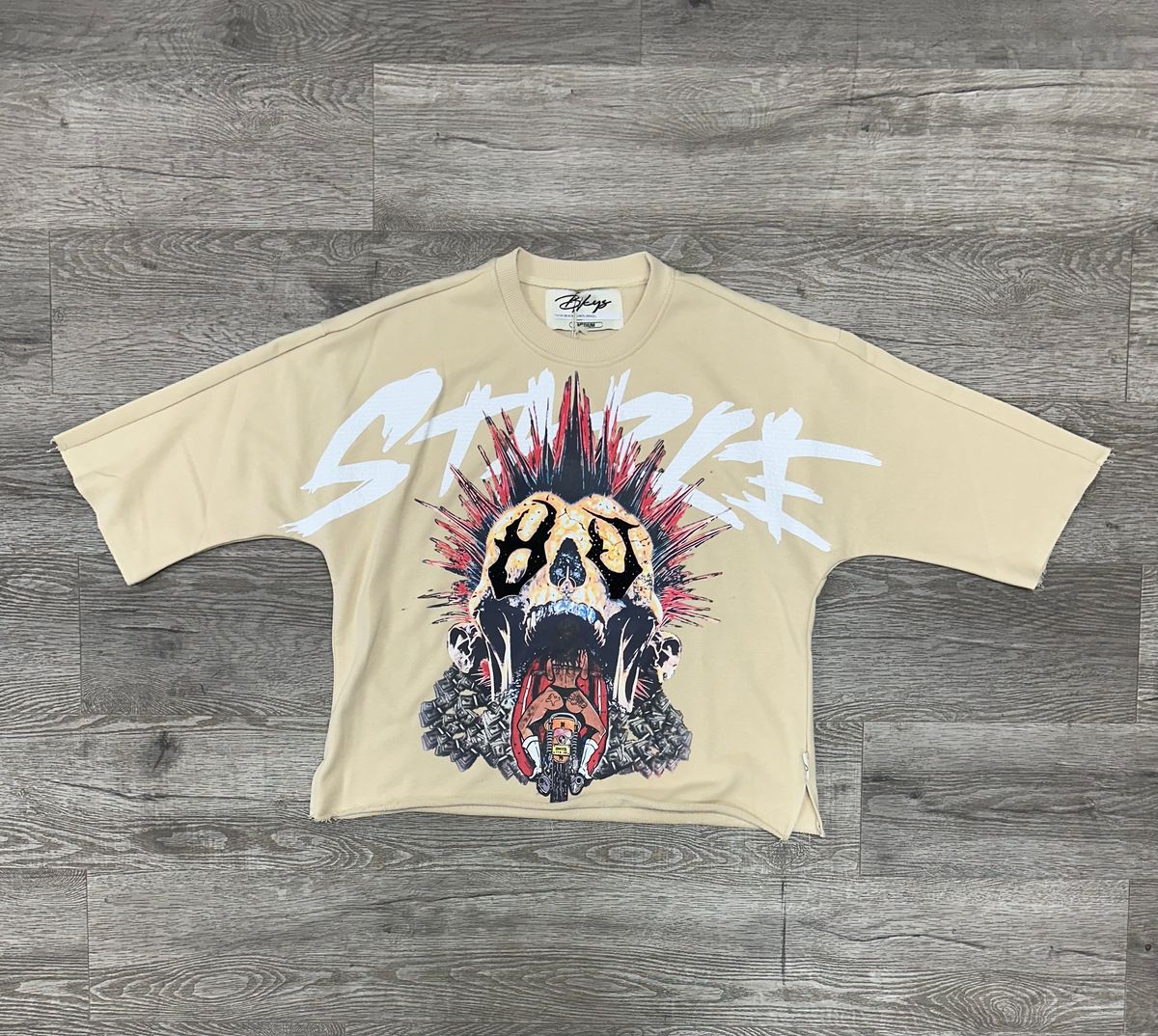 Bkys Stable Cropped Beige T-Shirt
