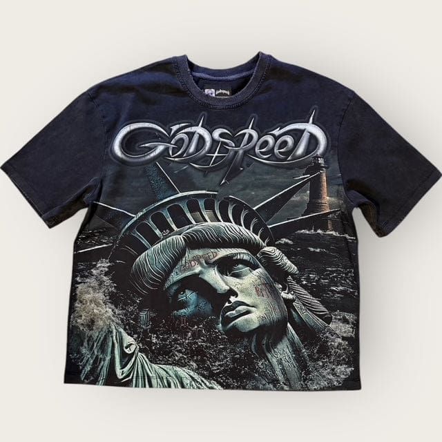 Godspeed Sunken Liberty 2 T-Shirt (Black Wash)