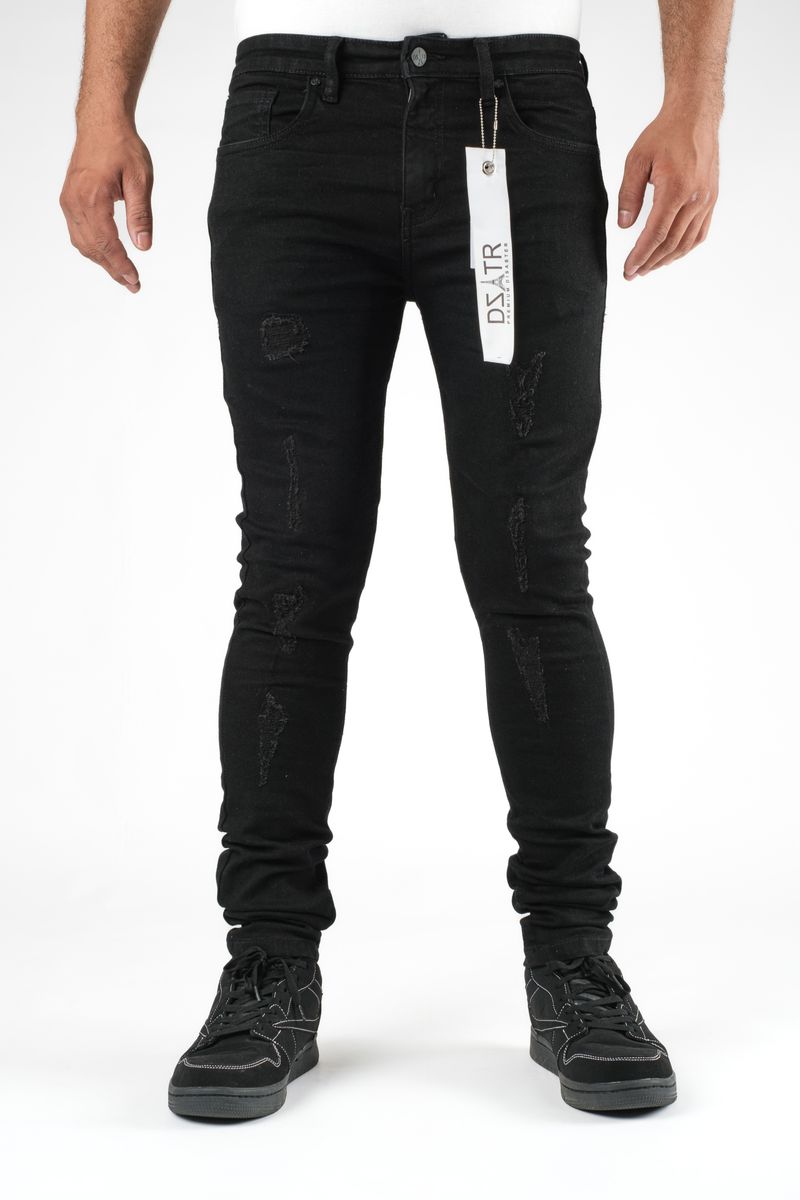 Disaster Super Stretch Denim - Slim Fit - Jet Black 351