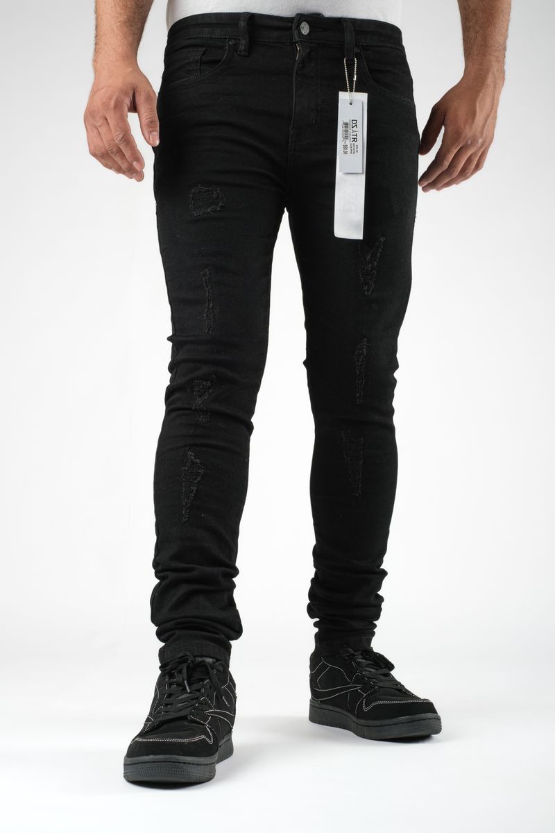Disaster Super Stretch Denim - Slim Fit - Jet Black 351