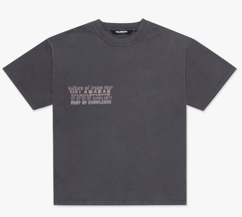 Valabasas "BLESSED" VINTAGE TEE (VLBS-VT4-1025) GREY