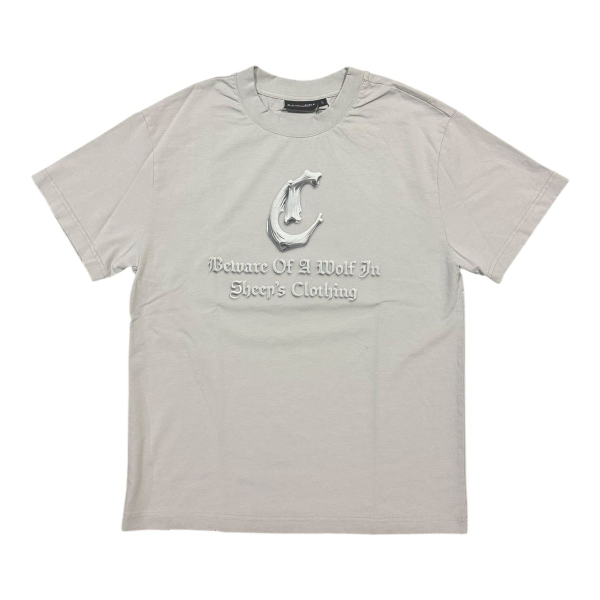 Concept "Beware" Grey Wash T-Shirt