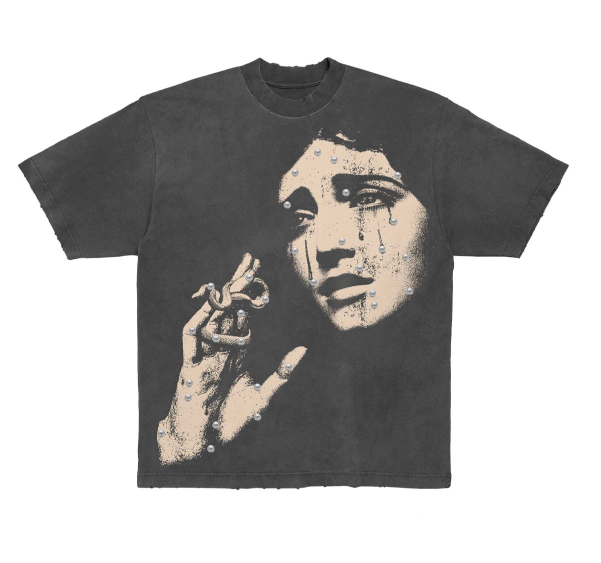 Concept LA "Pearls 1 Tee" Grey T-Shirt