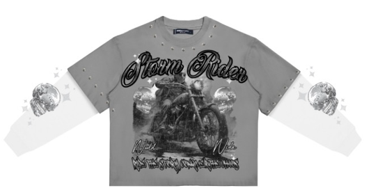 Roku Studio "STORM RIDER BOXY LAYERED" LONG SLEEVE TEE