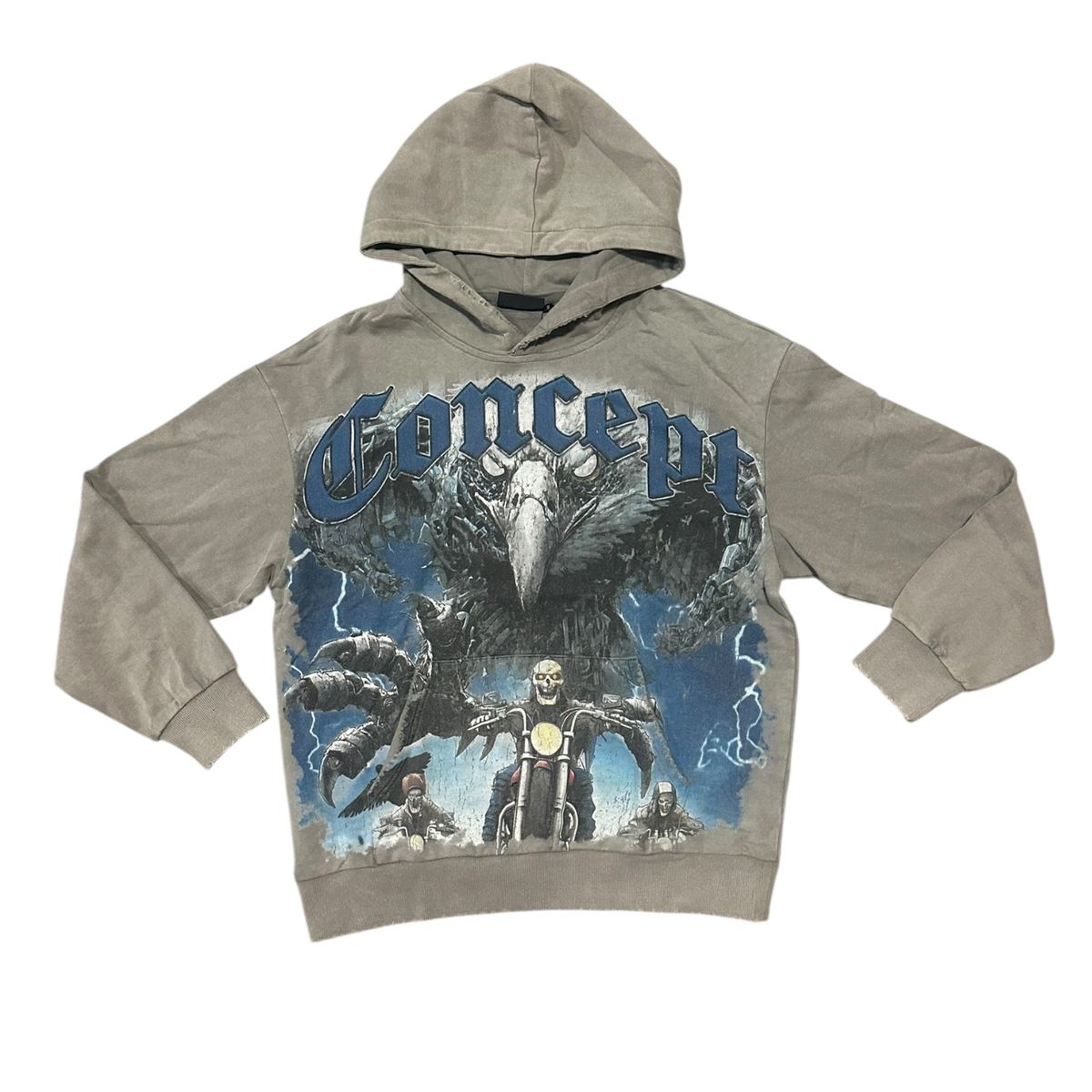 Concept "BLACKHAWK" HOODY - GRY WASH