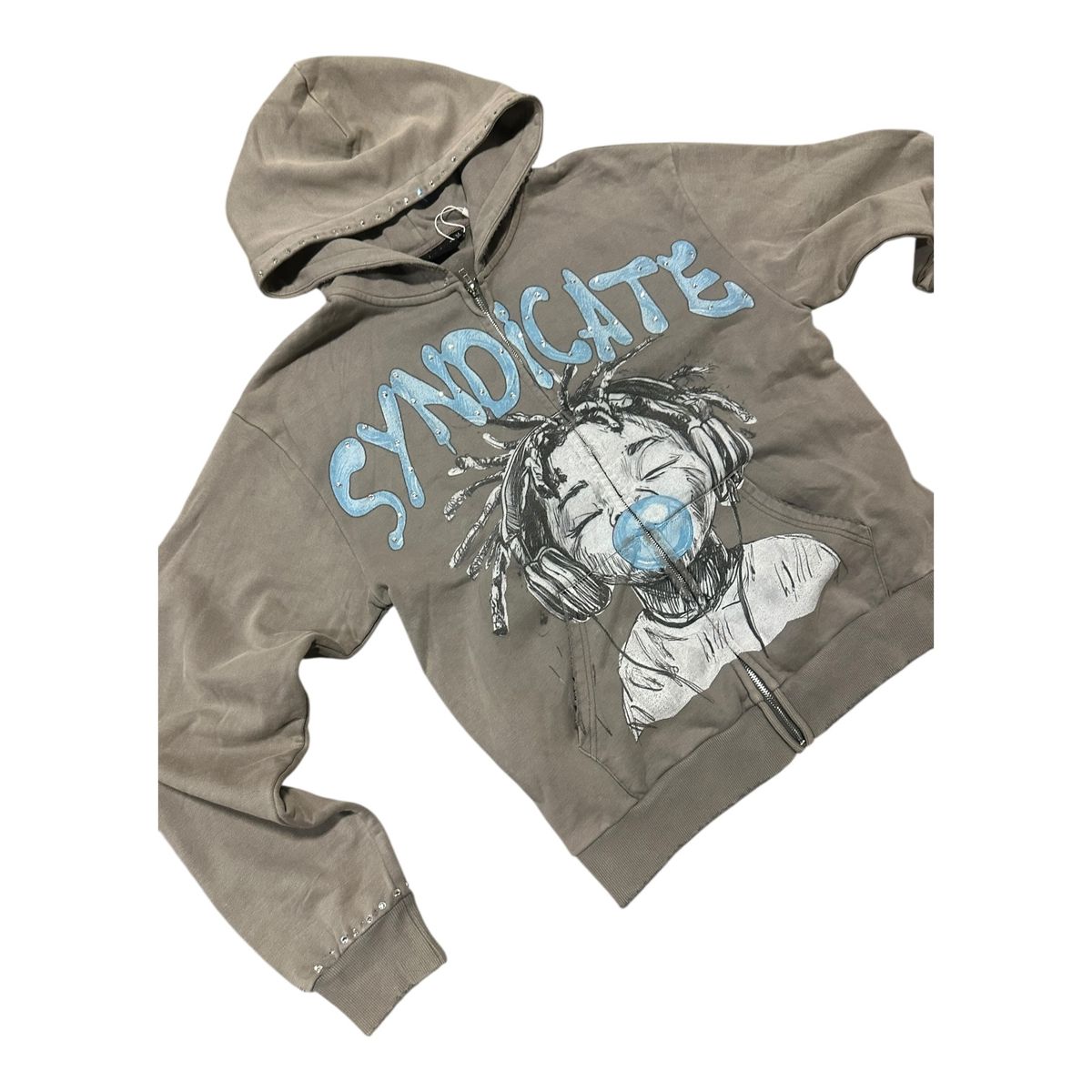 Syndicate "Youth" Hoodie Grey Wash Men's