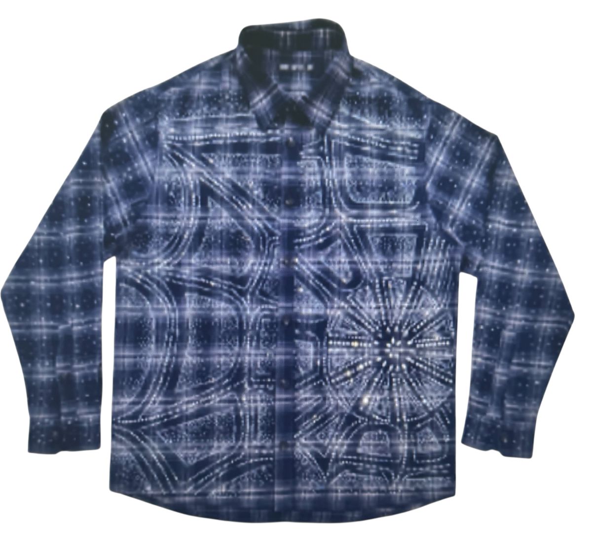 Silnt Chptrs "Cosmos" Midnight Rhinestone Button Down