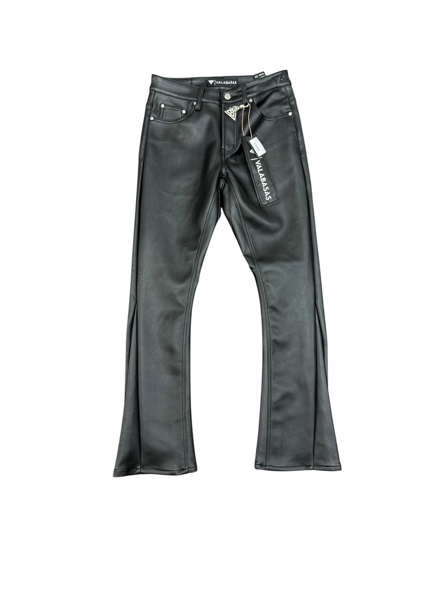 Valabasas Ducati Black Leather Flare Stacked