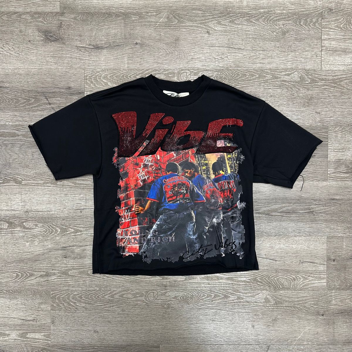 Bkys Vibe Cropped Black T-Shirt