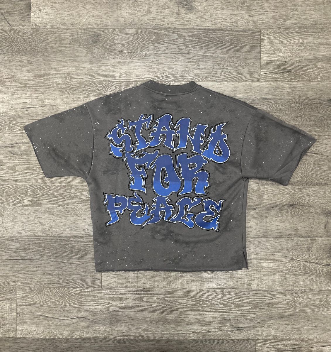 Bkys Stand 4 Peace Grey Cropped T-Shirt