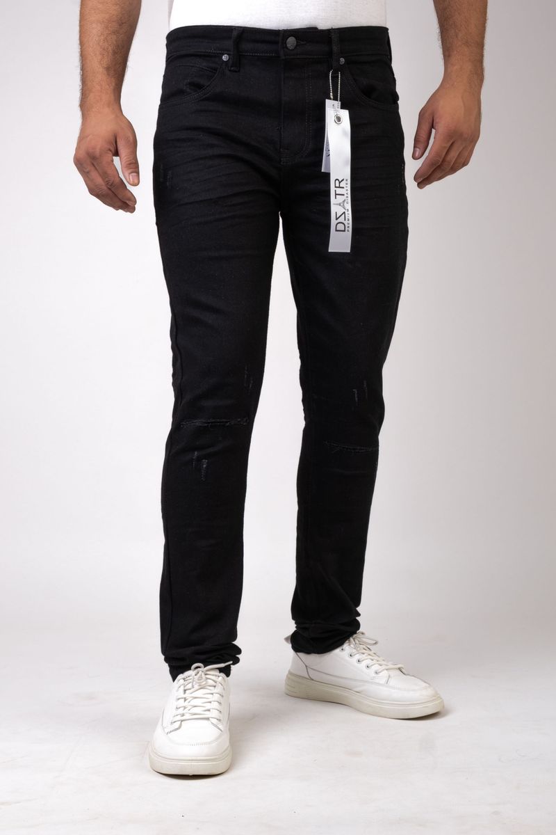 Disaster Super Stretch Denim - Slim Fit - Jet Black 3d (350)
