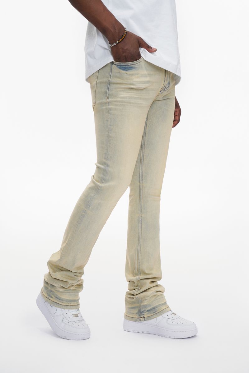 Anom Denim "Diminator" Vintage Stacked Flare Jeans