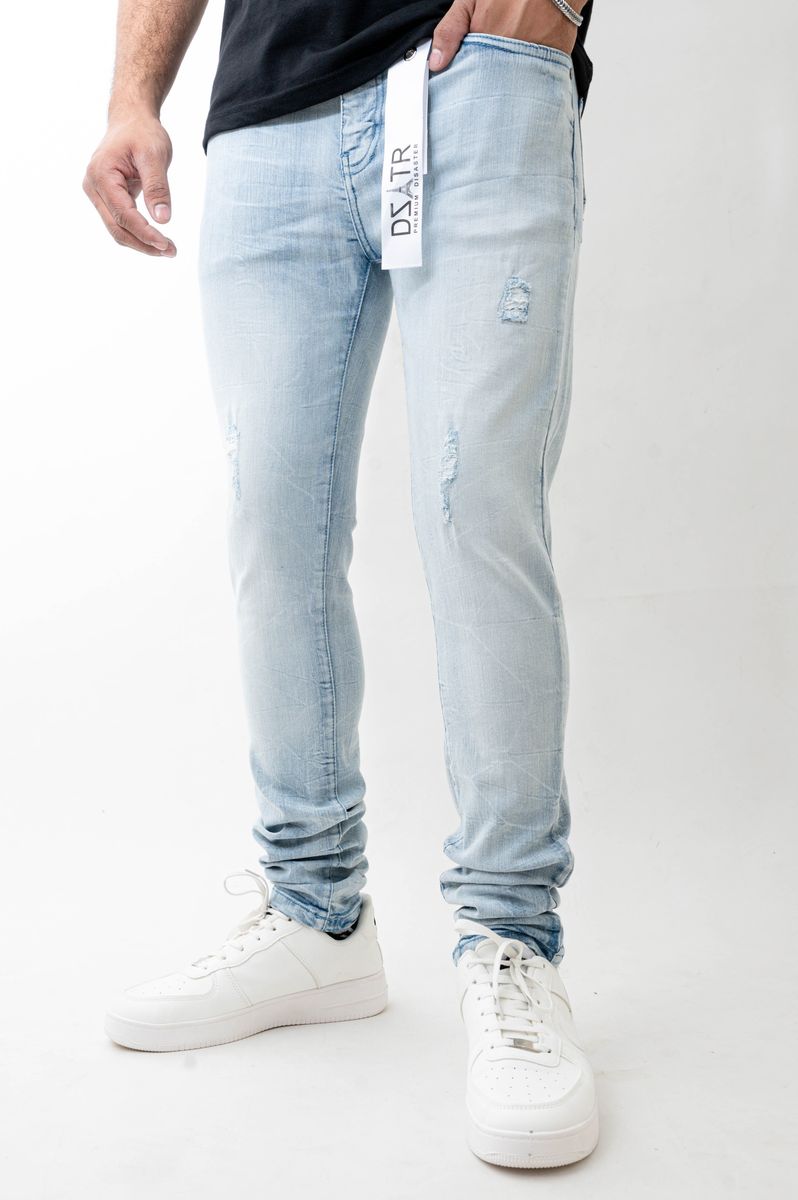 Disaster Super Stretch Denim - Slim Fit - Ice Blue (441)