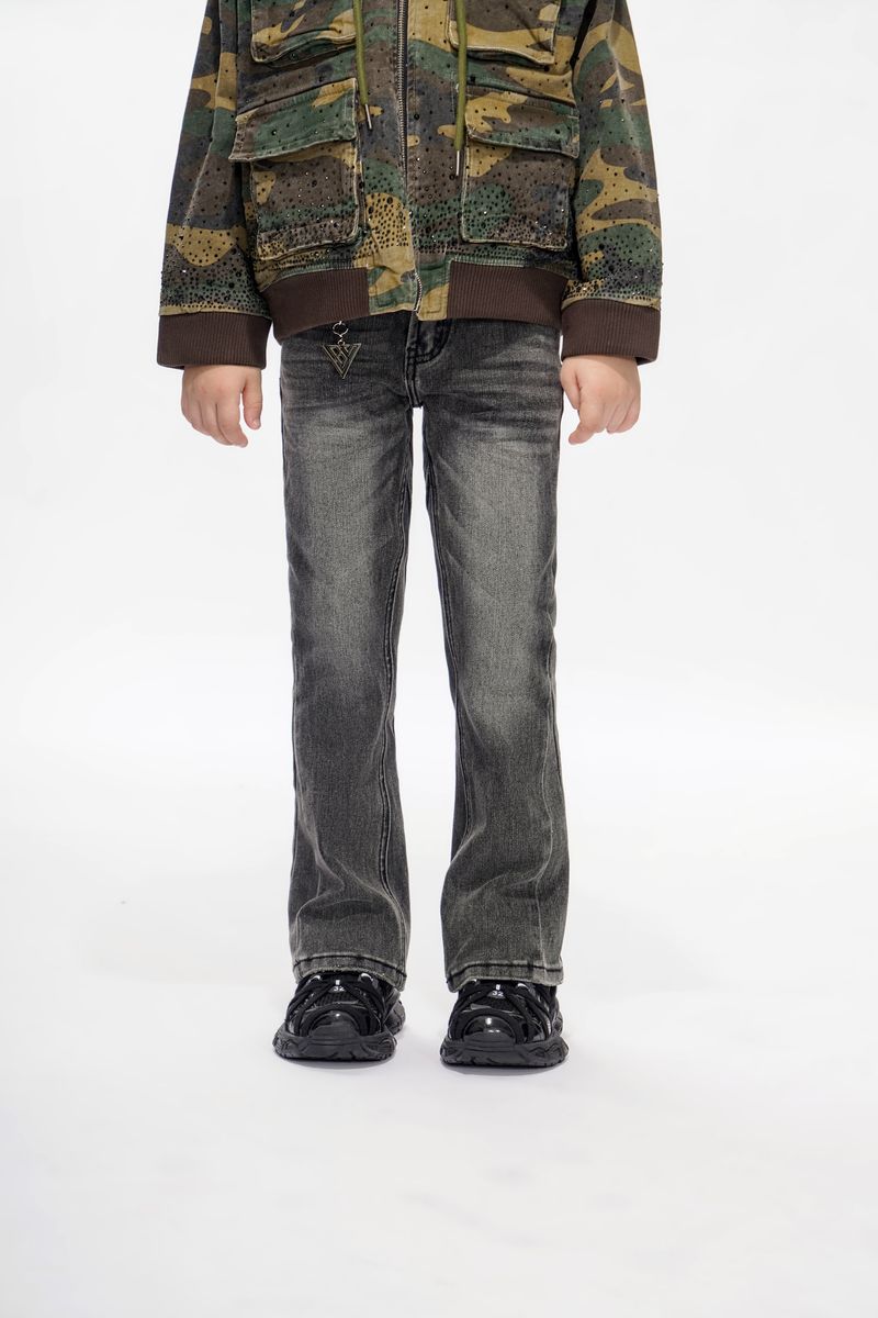 Valabasas Jr Grey Flare Stacked Jeans " Kids "