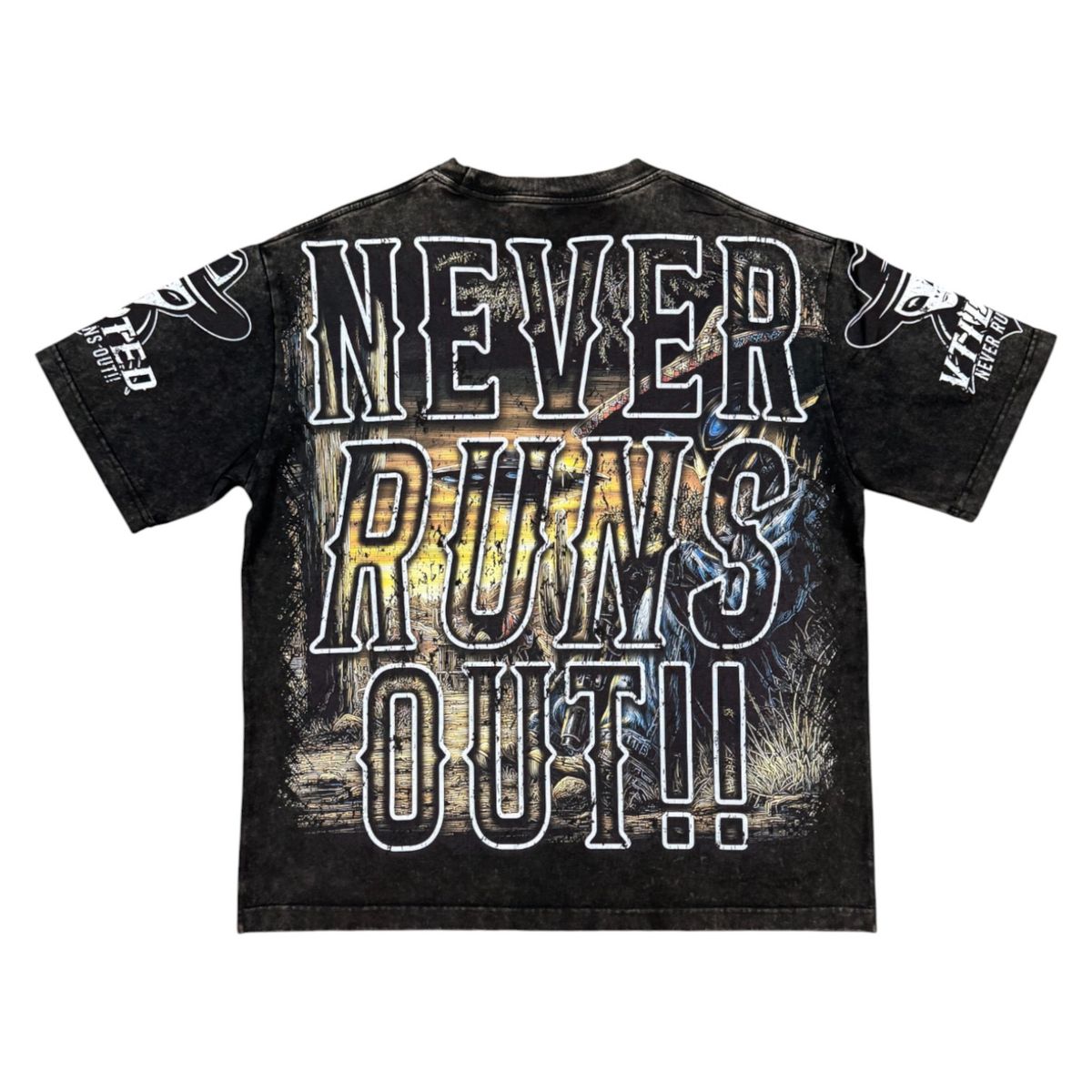 Vtilted "Wildwest" Black Wash T-Shirt