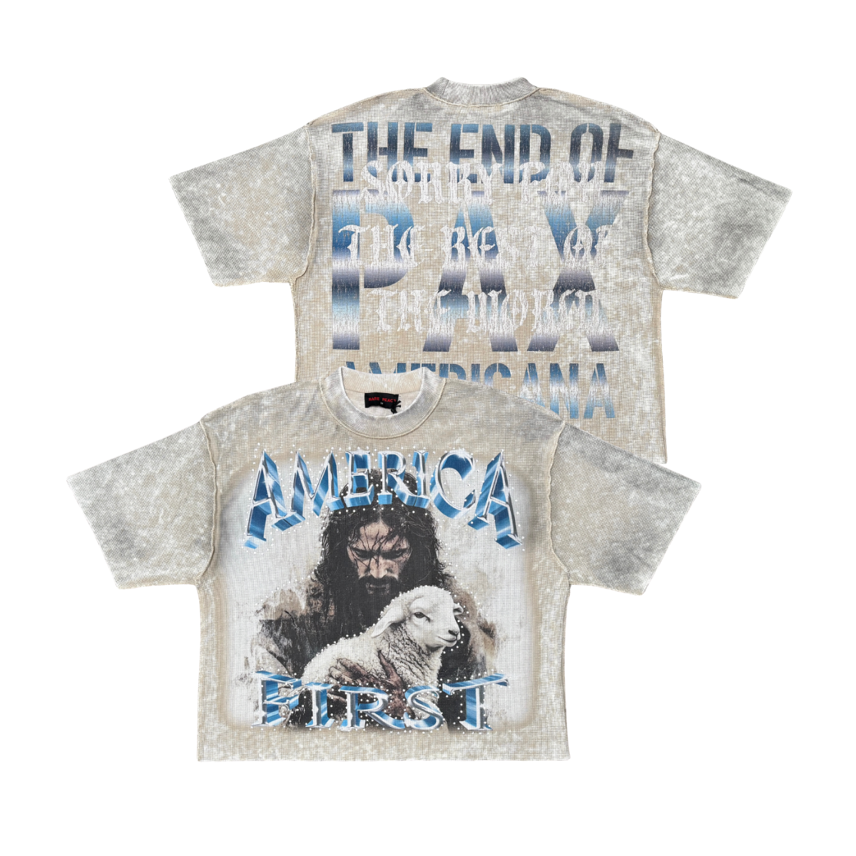 Pare Peace Brush Thermal Grey T-Shirt