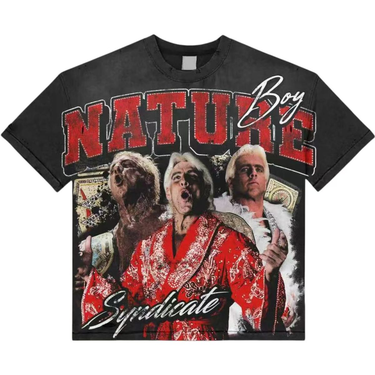 Syndicate "Nature Boy" Wash Black Tee