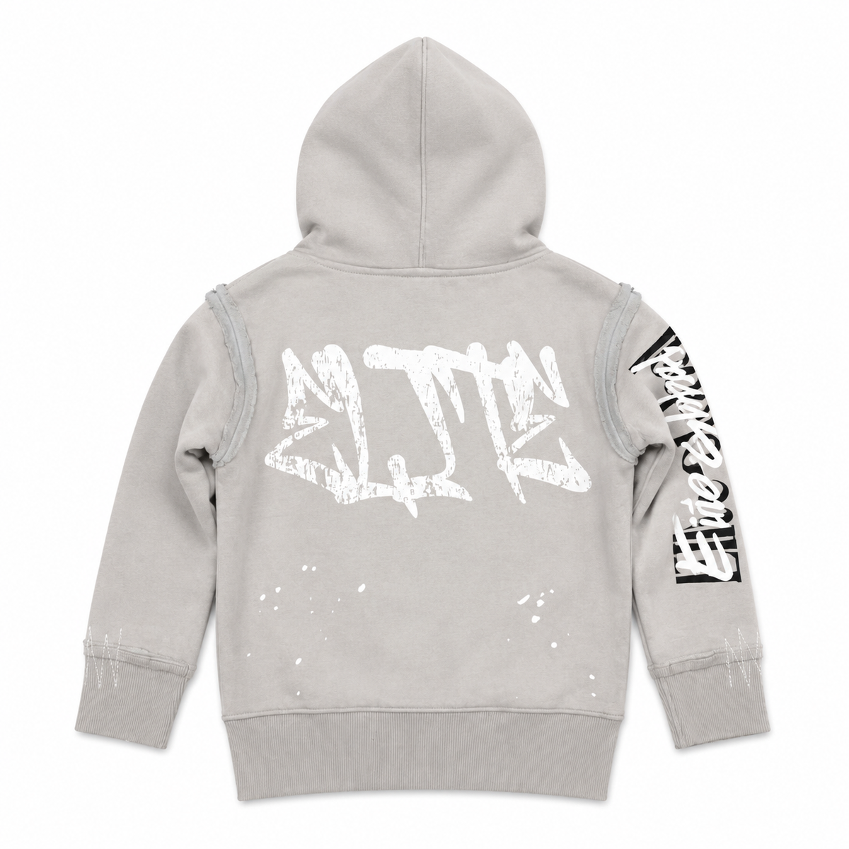 Elite Premium Double Layer Royal Kids Grey Zip-Up