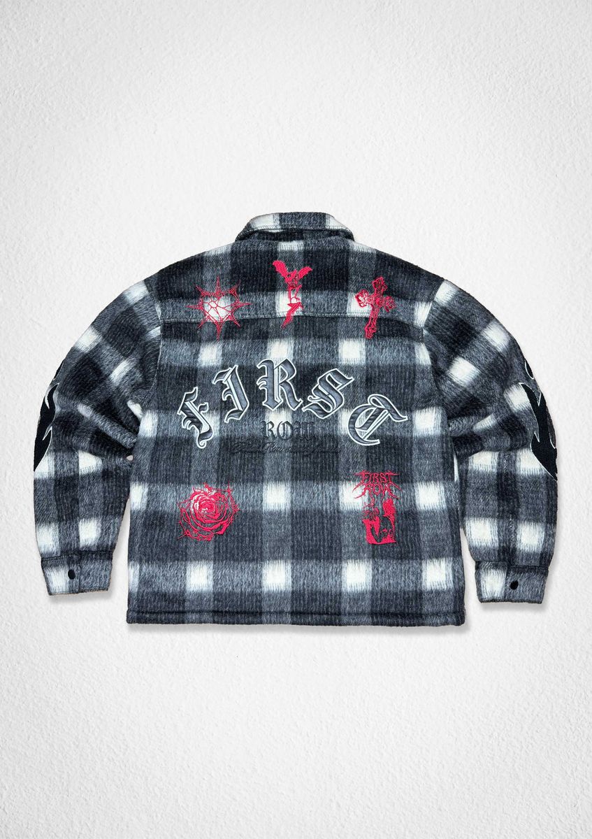 First Row WorldShip Midnight Flame Black Jacket