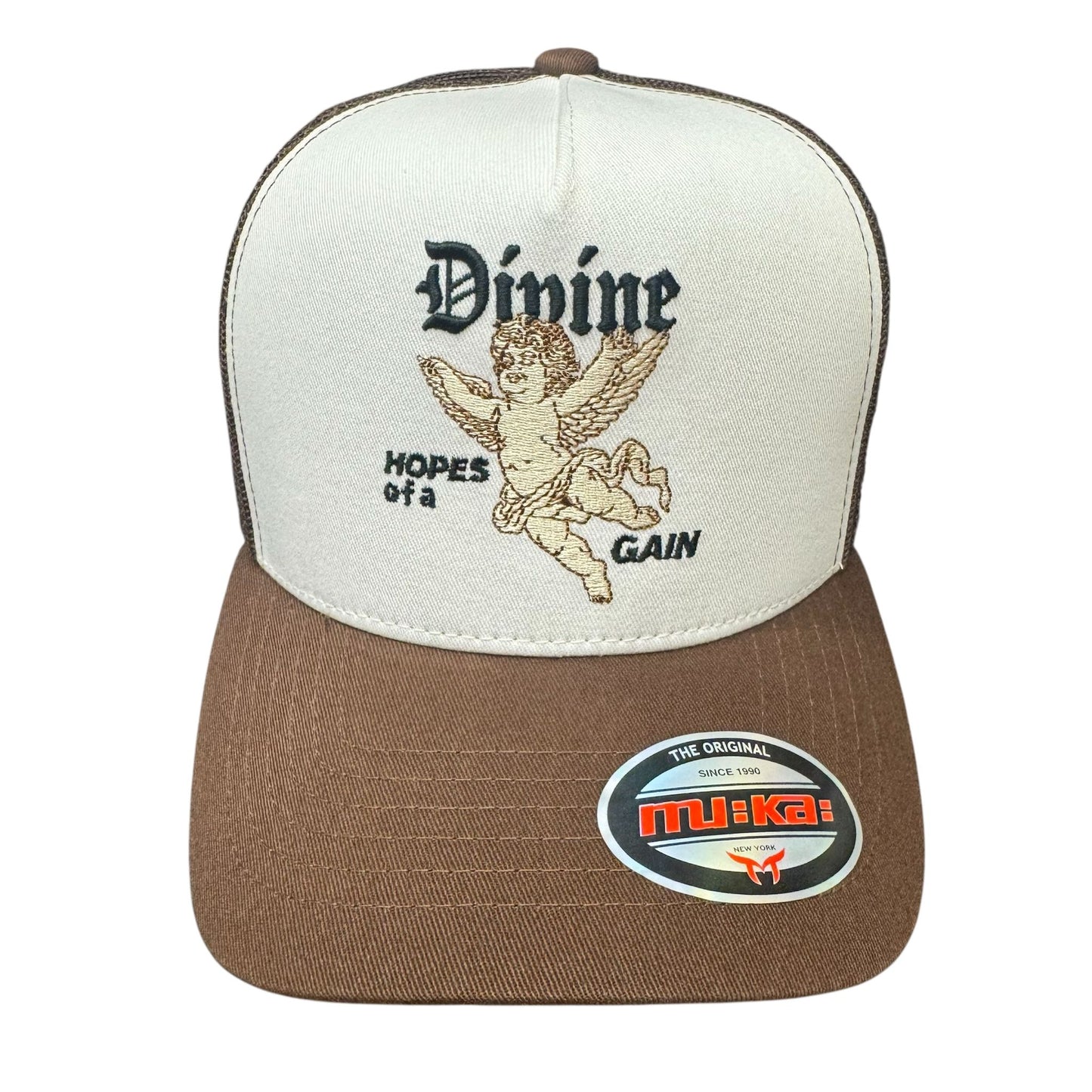 Muka Fallen Divine White /Brown Snap Hat