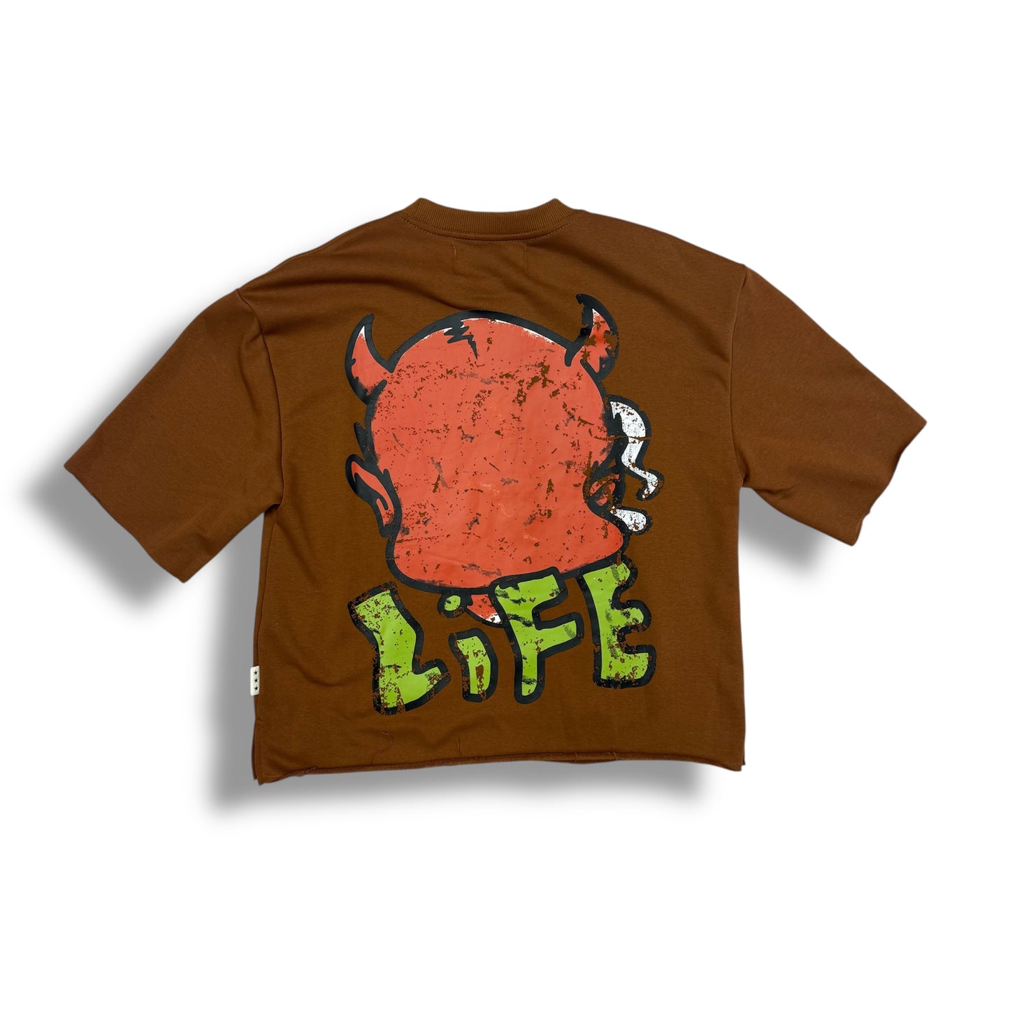 Bkys High Life Cropped Tee Brown