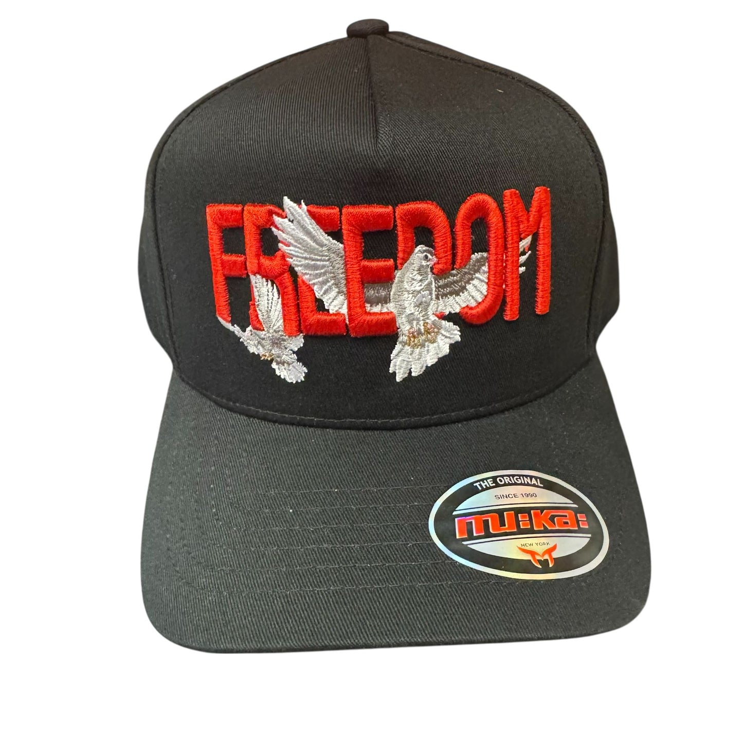Muka Freedom Dove Black Snap Hat