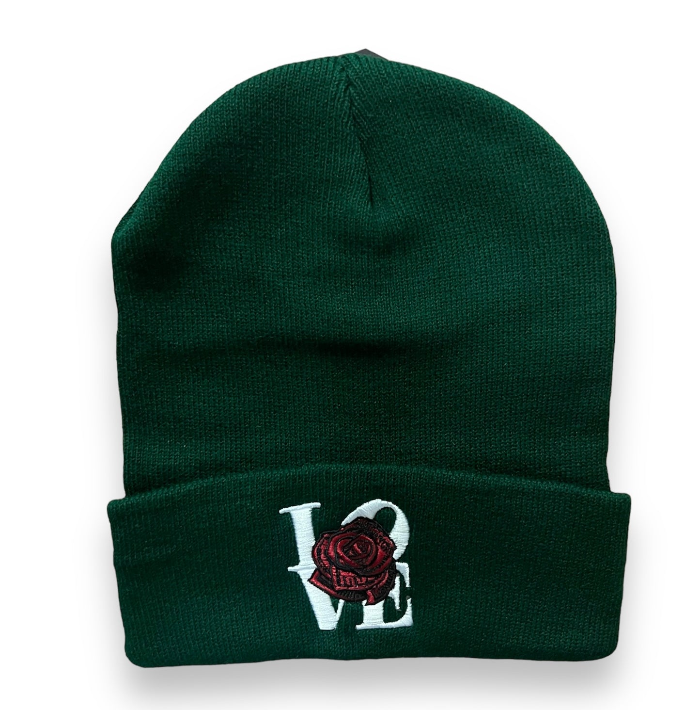 MUKA LOVE BEANIE HAT DARK GREEN