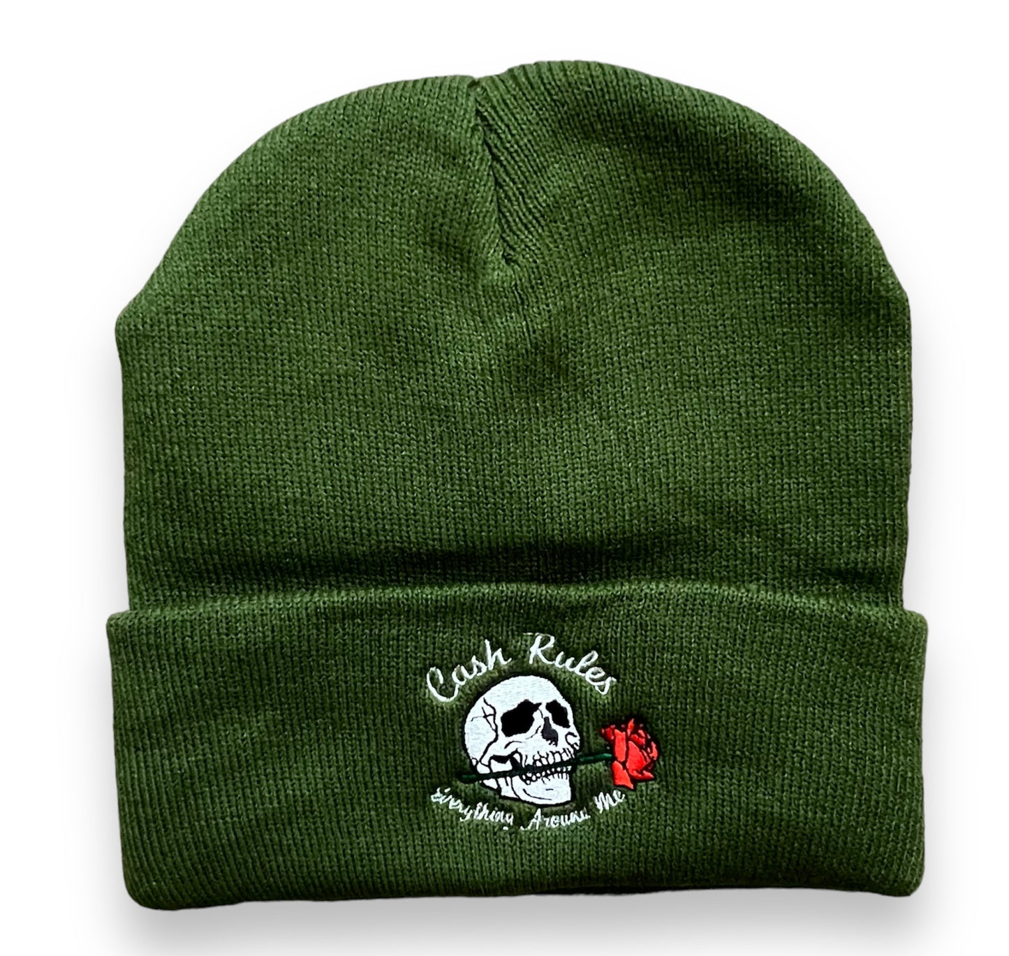 MUKA CASH RULES BEANIE HAT OLIVE