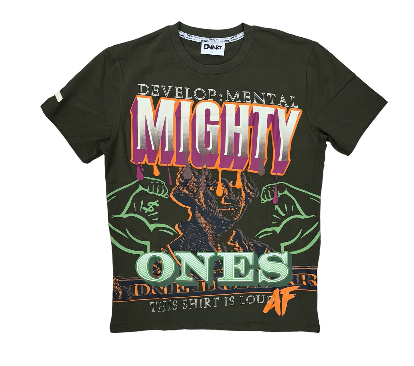 Develop Mental Mighty Olive T-Shirt