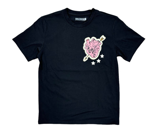 Rebel Minds Romance Tiger Patch Black R.Stone T-Shirt