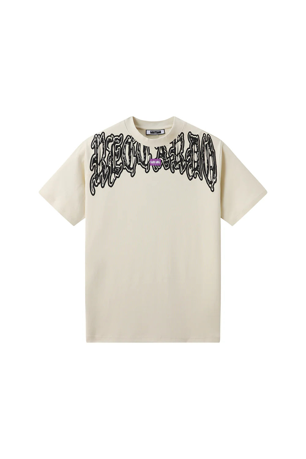 Black Label "TAKE CONTROL" Oversize Cream T-Shirt