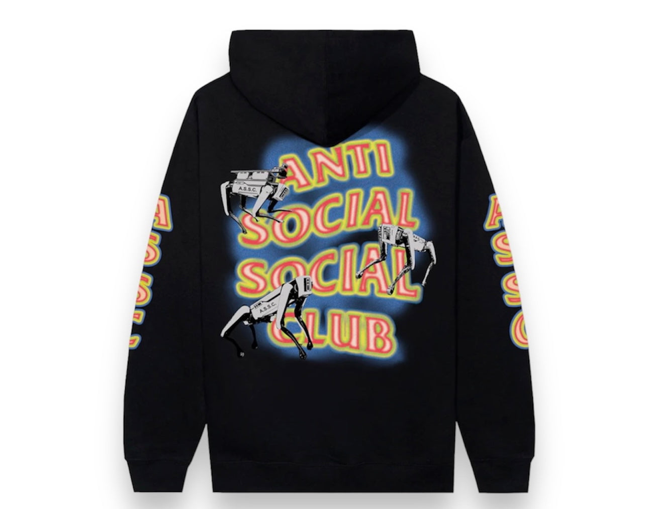 ANTI SOCIAL SOCIAL CLUB CYBER DOGS BLACK HOODIE – Underground Clothing