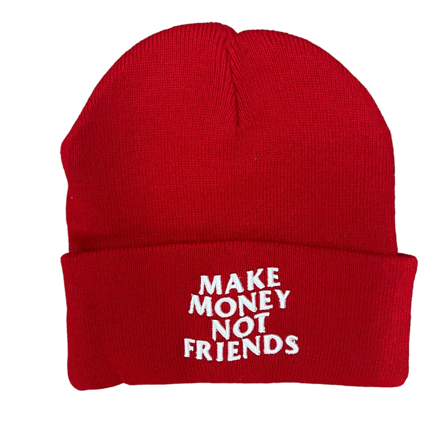 MUKA MAKE MONEY BEANIE HAT RED