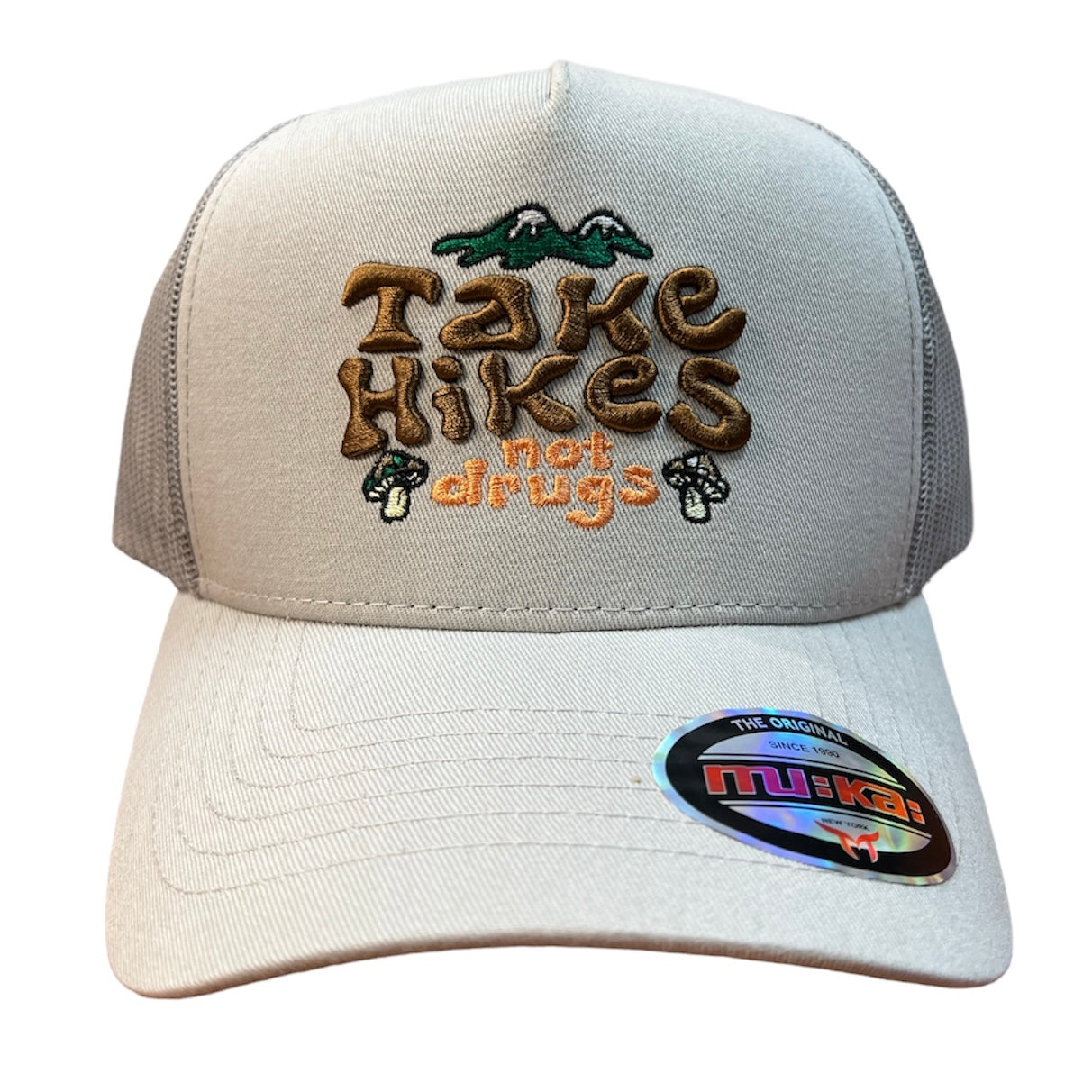 MUKA TAKE HIKES LT.GREY TRUCKER HAT