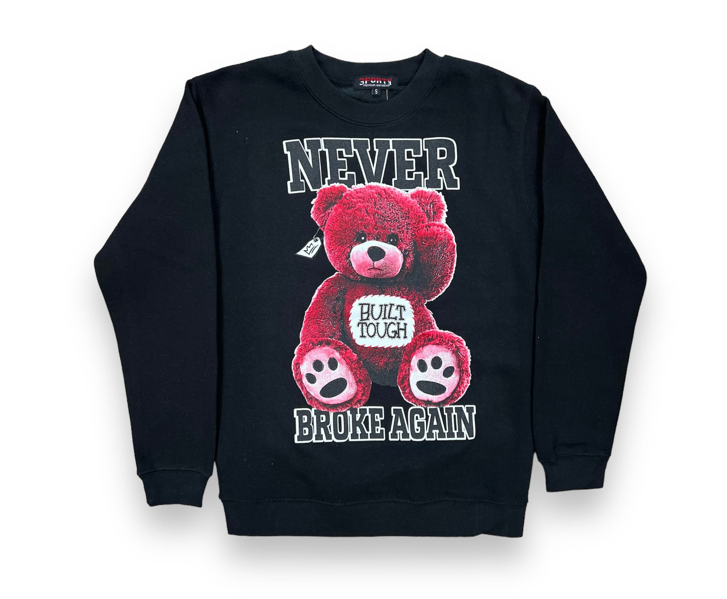 3Forty Never Broke Again Black Crewneck