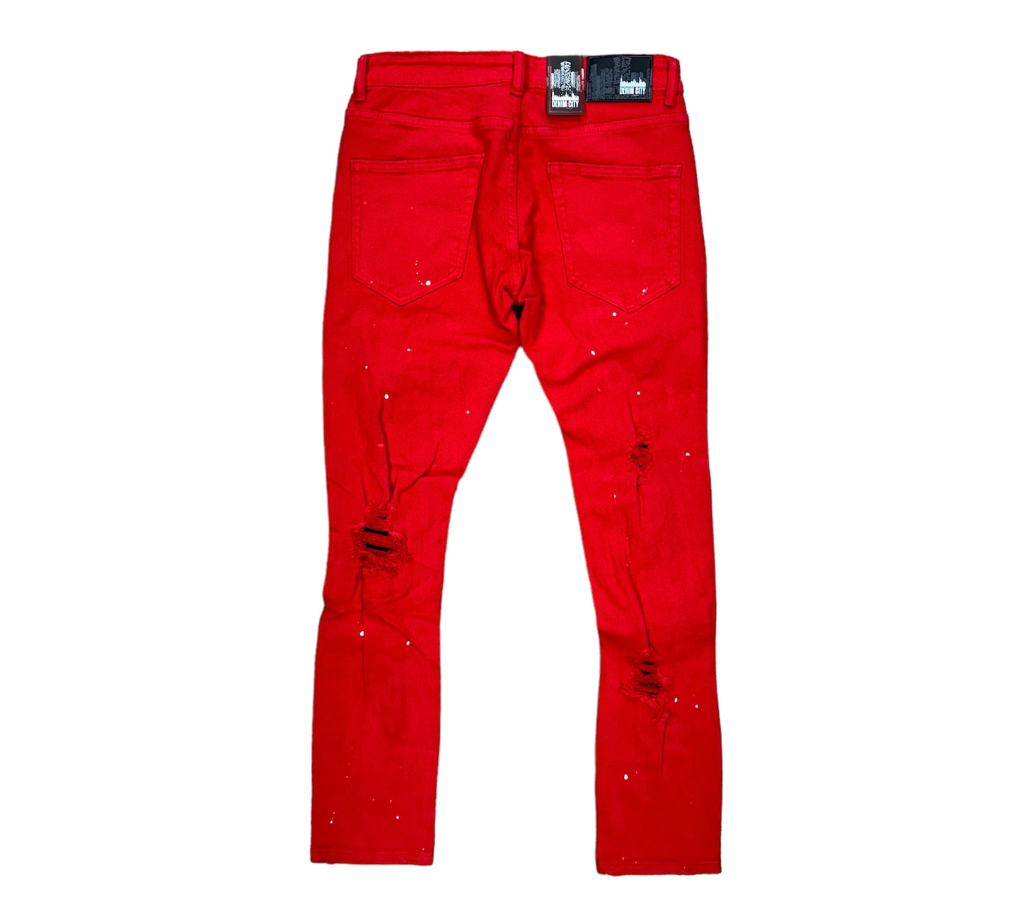 DENIMICITY Red Wash Zombie Popped Denim Skinny
